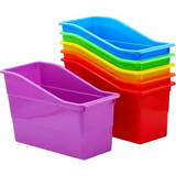 File Bins: Plastic Storage Bin File Organizer Classroom Organization Storage Basket Desk with Storage Desktop Organizer