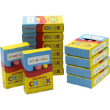  Jumbo Chalk for Kids, 24 pcs per pack , Non-Toxic Sidewalk Chalk Bulk Pack, Ideal for Toddlers ages 1 to 3