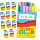 Mini Chalk Set - Sidewalk Chalks for Kids, Crayola Chalks Party Favors - 12 pcs per pack
