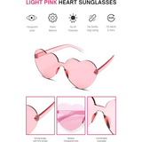 Preppy Pink Cowgirl Hat & Heart Sunglasses - Adult Western Costume - Costume Accessories