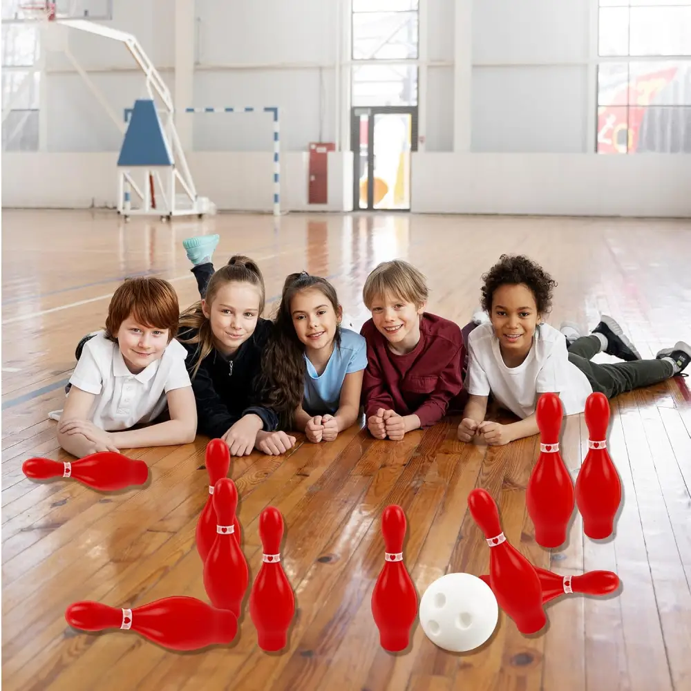 Valentine’s Day Bowling Game Set - 10 Pins 2 Balls for Kids & Adults