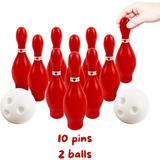 Valentine’s Day Bowling Game Set - 10 Pins 2 Balls for Kids & Adults