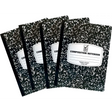 Wide Ruled Composition Notebooks [4 Pack] Hard Cover 100 sheets 9.75’’ x 7.5’’ - Back to School Supplies For Students &