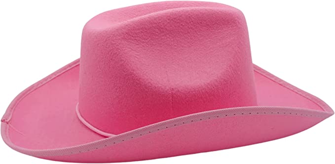 4E's Novelty 4 Pack Pink Cowboy Hats Party Pack (Kid Size) - Felt Bulk Cowboy Hats Pink Cowgirl Hats for Women Bachelorette Party Decorations