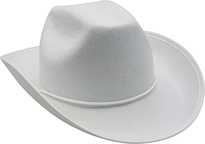 4E's Novelty Cowboy Hat for Women & Men, Felt Cowgirl Hat for Adults, Western Party Dress Up Accessories