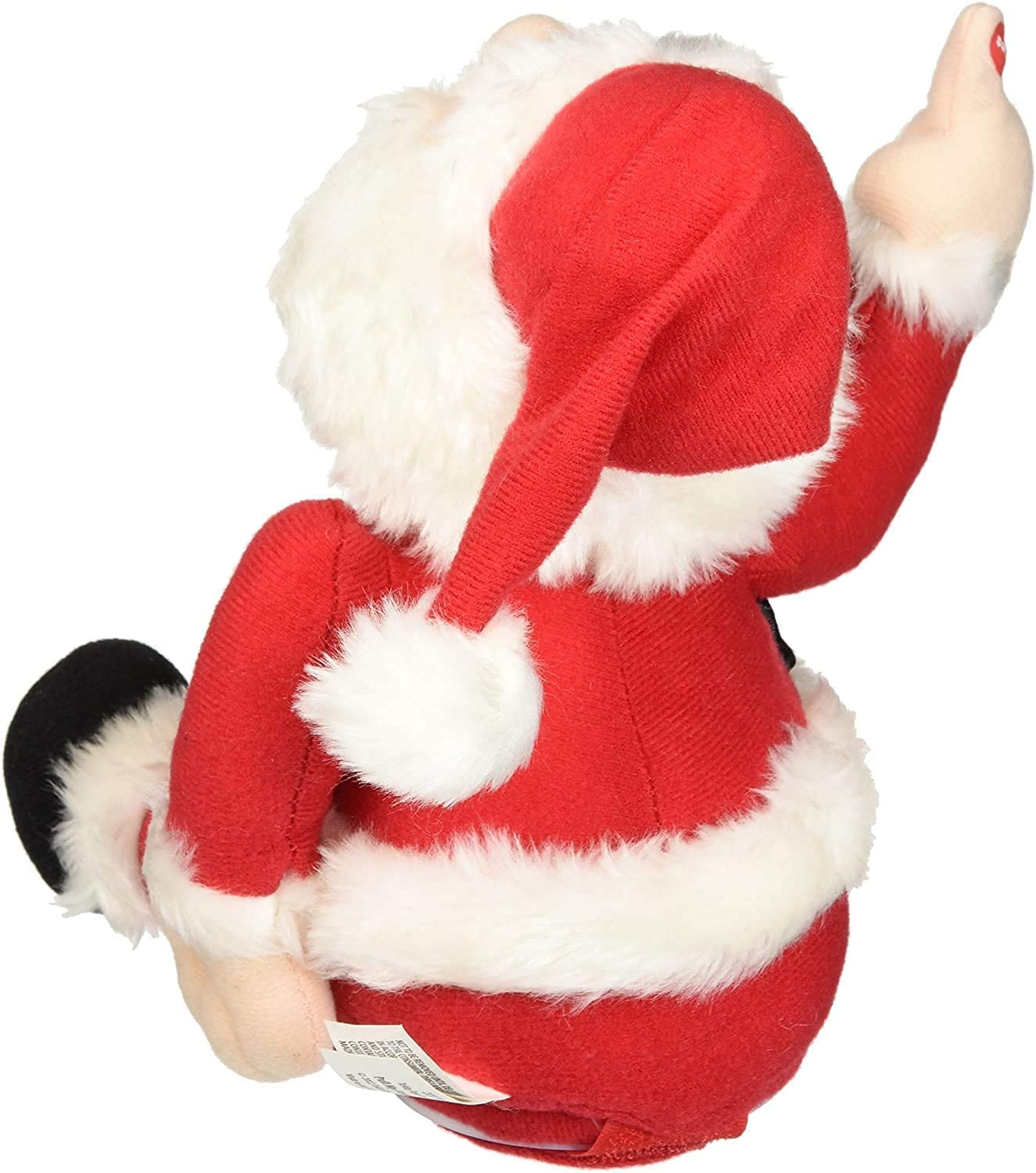 4E's Novelty Farting Santa Claus 'Pull My Finger Farting Santa' Christmas Gag Gift for Adults, White Elephant Gift