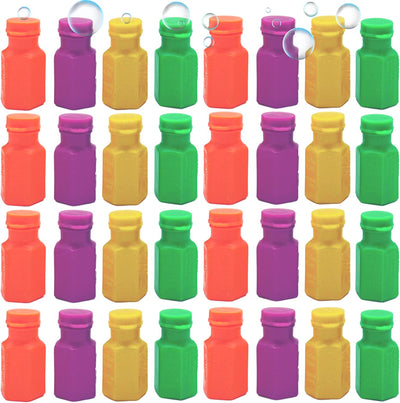 Mini Bubbles Bulk [48 Pack] 1.6" Bubble Bottles Party Favors for Kids - Summer Pool Beach Toys, Goodie Bag Fillers by 4E's Novelty