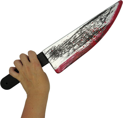 16" Large Fake Knife, Plastic Halloween Prop Knife Toy for Costume Accessories Such As Horror Costumes, Scary Clown, for Kids & Adults by 4E's Novelty