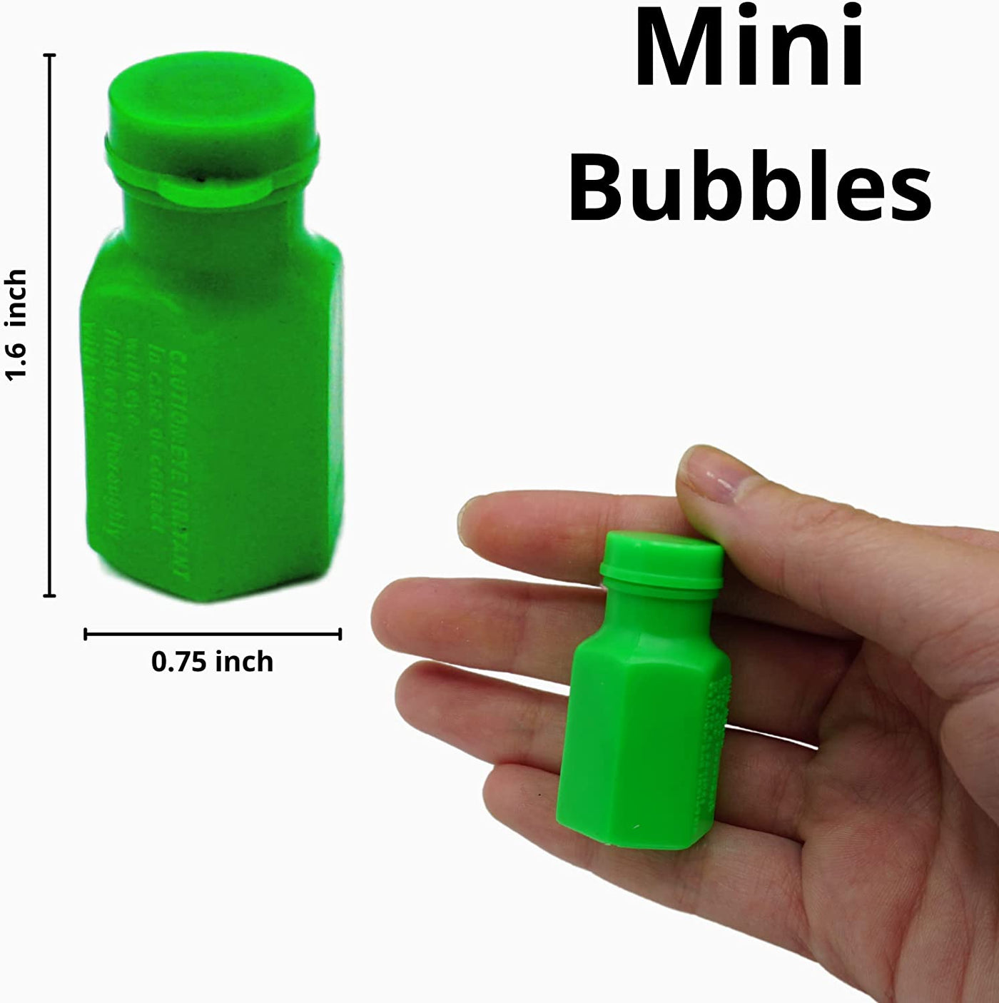 Mini Bubbles Bulk [48 Pack] 1.6" Bubble Bottles Party Favors for Kids - Summer Pool Beach Toys, Goodie Bag Fillers by 4E's Novelty