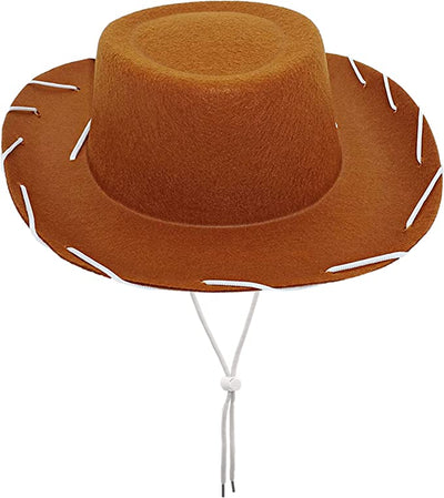 4E's Novelty Child Brown Cowboy Hat for Toddlers & Kids Felt - Kid Cowboy Costume Hat for Boys & Girls Ages 3 4 5 Year Old