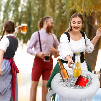 Inflatable Beer Cooler 22" Stein Mug Inflatable Cooler for Parties, 1 Piece for Themed Party Decorations, Oktoberfest Party Supplies by 4E's Novelty