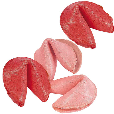 Valentine Fortune Cookies (50 Pcs) Individually Wrapped - Valentines Day Treats Non Candy for Kids & Adults Party Game by 4E's Novelty